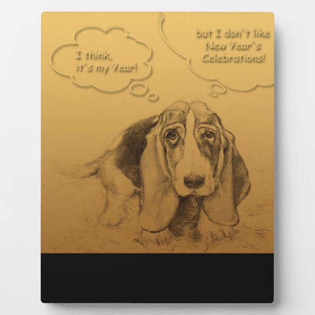 Humourous Vietnamese Chinese Dog Year Plaque (Front)