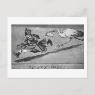 Humourous Vintage Postcard Baby