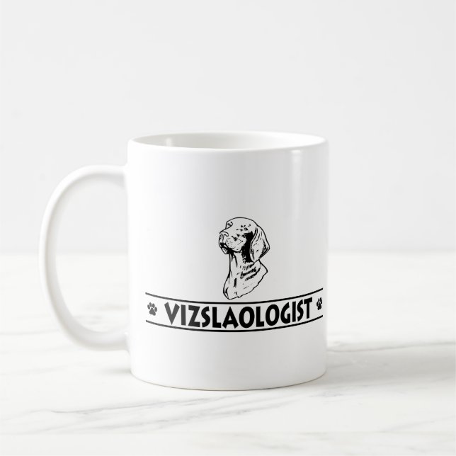 Humourous Vizsla Coffee Mug (Left)