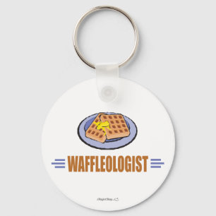Humourous Waffle Chef Key Ring