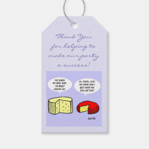 Humourous Wine and Cheese Tasting Party Favours Ta Gift Tags