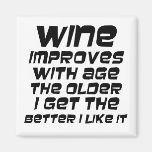 Humourous wine quotes funny novelty slogan gifts magnet