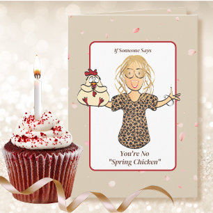 Humourous Woman Cartoon Funny Saying 40th Birthday Card