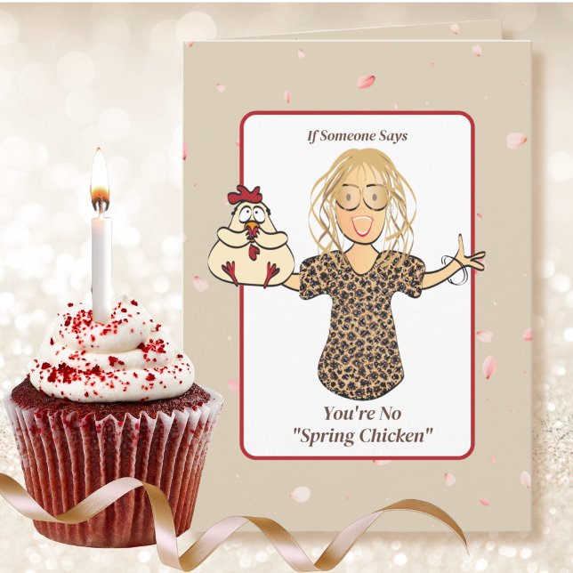 Humourous Woman Cartoon Funny Saying 40th Birthday Card (Creator Uploaded)