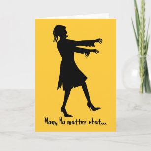 Humourous Woman Zombie Mother's Day Card