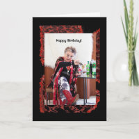 Humourous woo hoo for her birthday Greeting Card