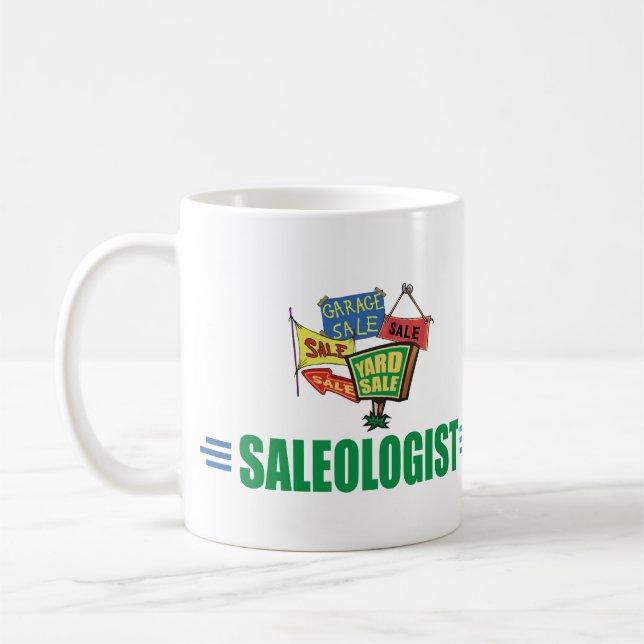 Humourous Yard Sale Coffee Mug (Left)