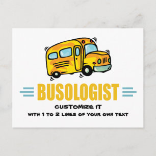 Humourous Yellow School Bus Driver Funny Postcard
