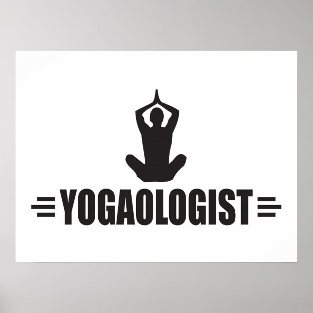 Humourous Yoga Poster (Front)