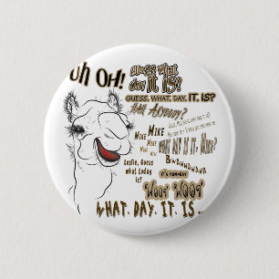 Hump Day Camel 6 Cm Round Badge
