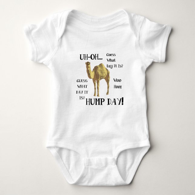 Hump Day Camel Baby Bodysuit (Front)