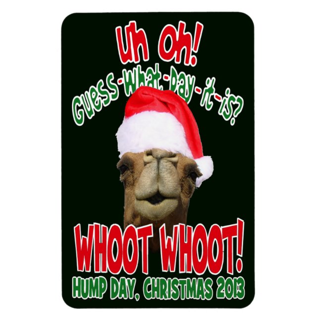 Hump Day Camel Christmas 2013 Flexi Fridge Magnet (Vertical)