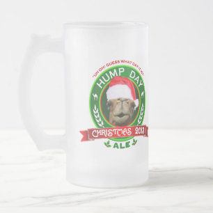 Hump Day Camel Christmas Ale Label Frosted Mug