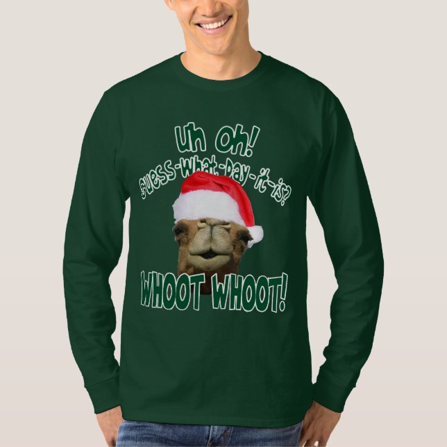 Hump Day Camel Christmas T-shirt (Front)