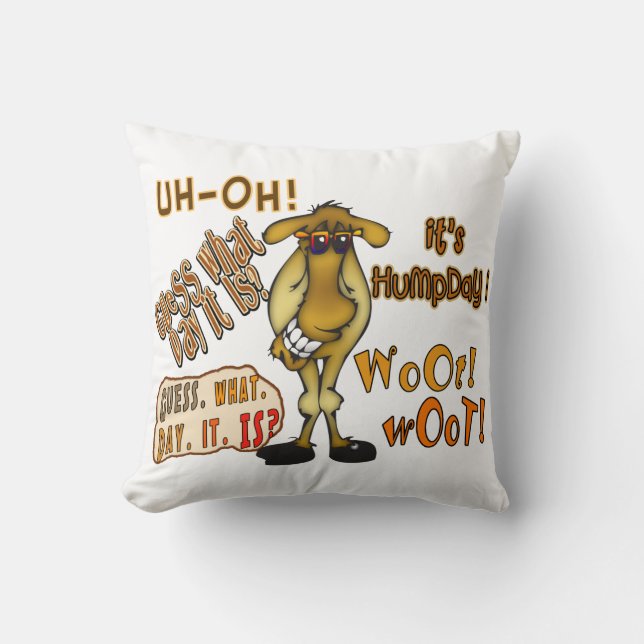 Hump Day Camel Cushion (Front)