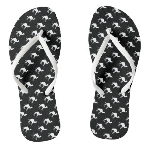 Hump Day Camel Love Black and White Flip Flops