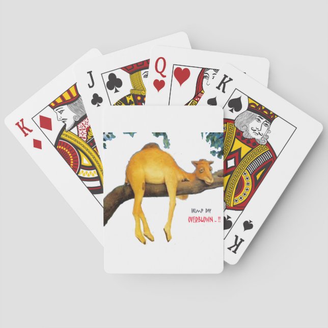 Hump Day Camel .. Overblown Playing Cards (Back)