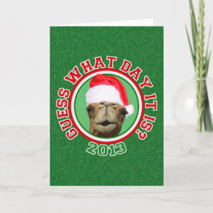 Hump Day Camel Santa Christmas Greeting Cards