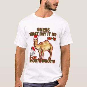 Hump Day Camel Santa Christmas T-shirt K