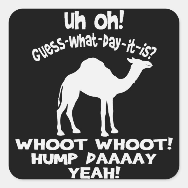 Hump Day Camel Stickers (Front)