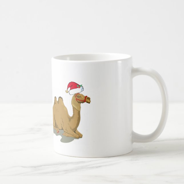 Hump Day Camel with Santa Hat Mug (Right)