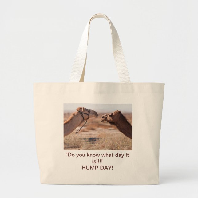 Hump Day Camels Large Tote Bag (Front)
