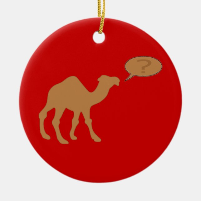 Hump day Hump Day Camel Ceramic Tree Decoration (Front)