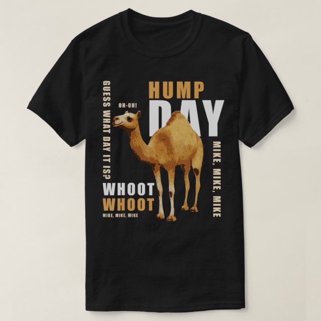 Hump Day Shirt Guess What Day It Is  Camel  (Design Front)