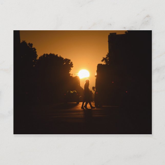 Hump Day Sunset Over Oakland Postcard (Front)