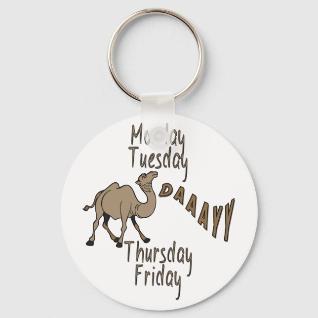 Hump Day Week Days Key Ring (Front)