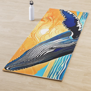 Humpback Sunset Leap Art Yoga Mat