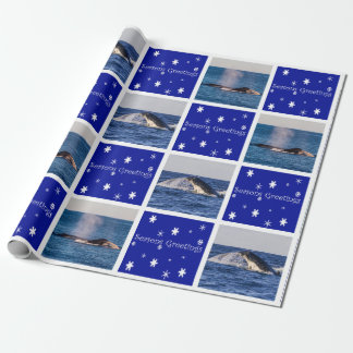 Humpback Whale Breaching Australia Christmas Wrapping Paper