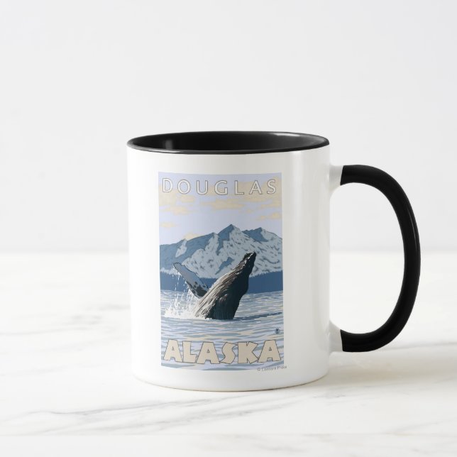 Humpback Whale - Douglas, Alaska Mug (Right)