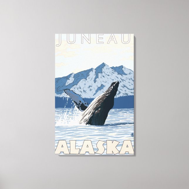 Humpback Whale - Juneau, Alaska Canvas Print (Front)