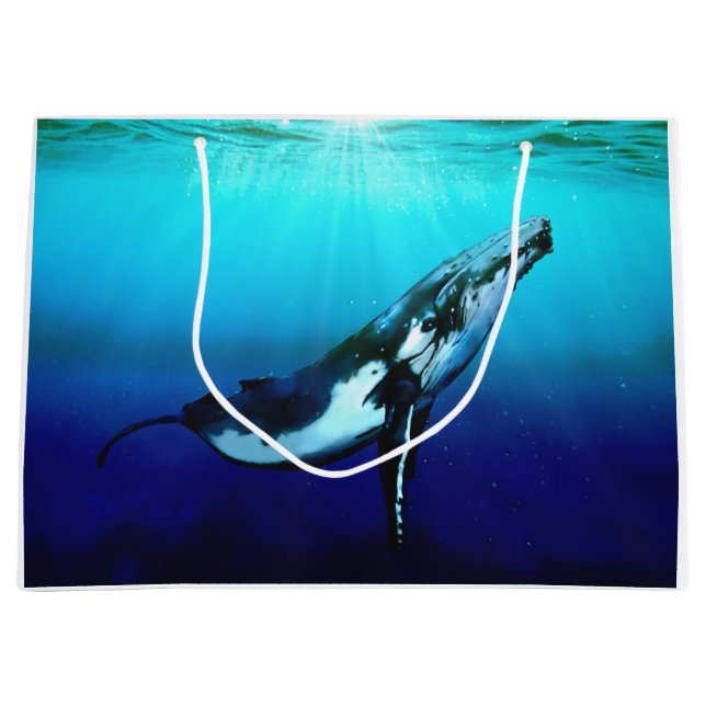 Humpback Whale Large Gift Bag (Front)
