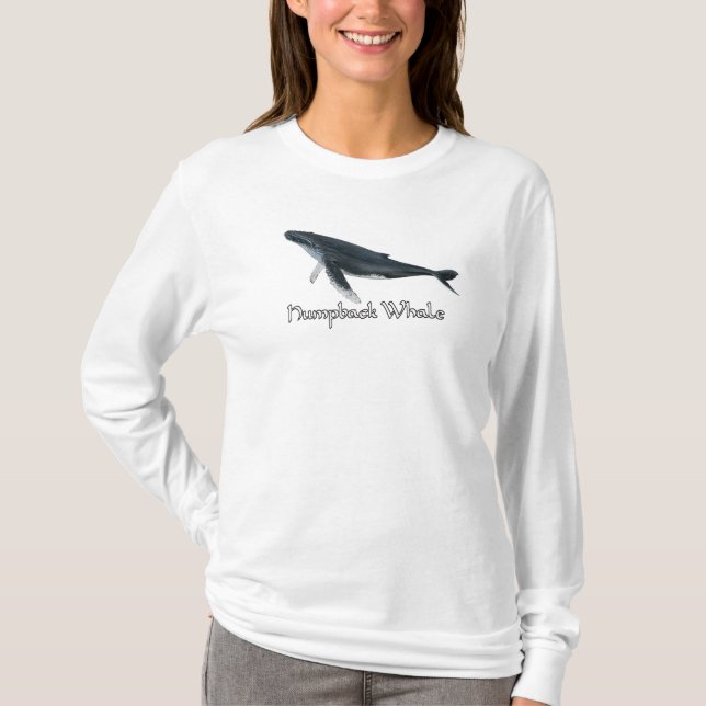 Humpback Whale Long T-Shirt (Front)
