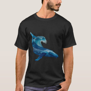 Humpback Whale Marine Biology Animal Sea Ocean Blu T-Shirt