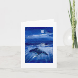 Humpback Whale Moonlight Traveller Card
