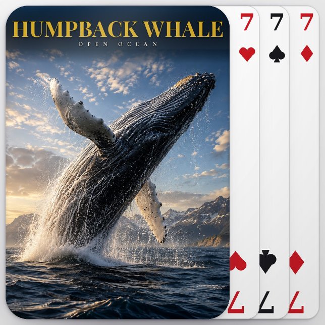 Humpback Whale Open Ocean ANIMALS Playing Cards (Creator Uploaded)