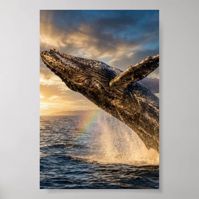 "humpback whale" poster (Front)