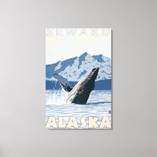 Humpback Whale - Seward, Alaska Canvas Print