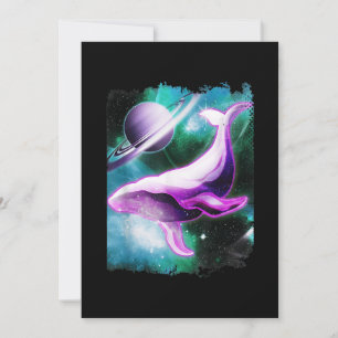 Humpback Whale Shirt In Outer Space Solar Galaxy G Invitation