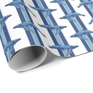 Humpback Whale Stripe Wrapping Paper