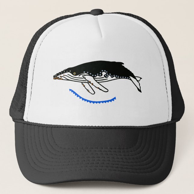 Humpback WHALE - Wildlife warrior - Nature Trucker Hat (Front)