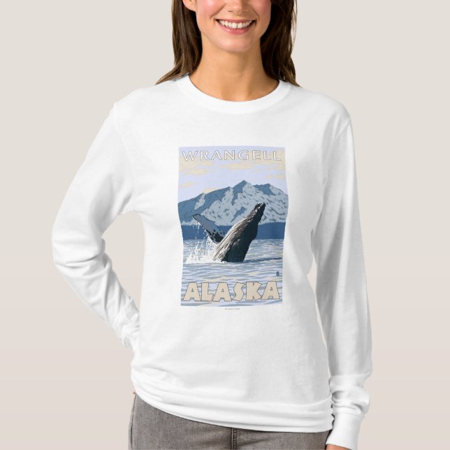Humpback Whale - Wrangell, Alaska T-Shirt (Front)