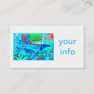 humpback whales business card