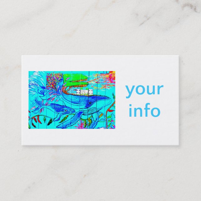 humpback whales business card (Front)