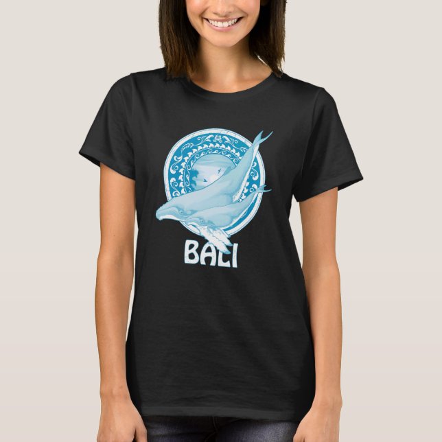 Humpback Whales Dive Bali Indonesia T-Shirt (Front)