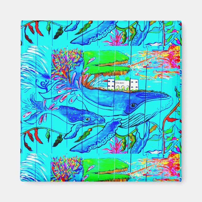 humpback whales magnet (Front)