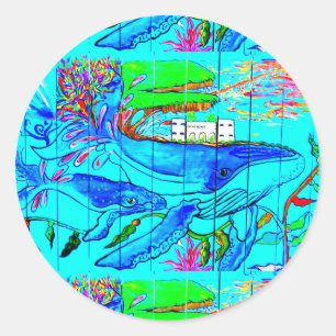 humpback whales sticker